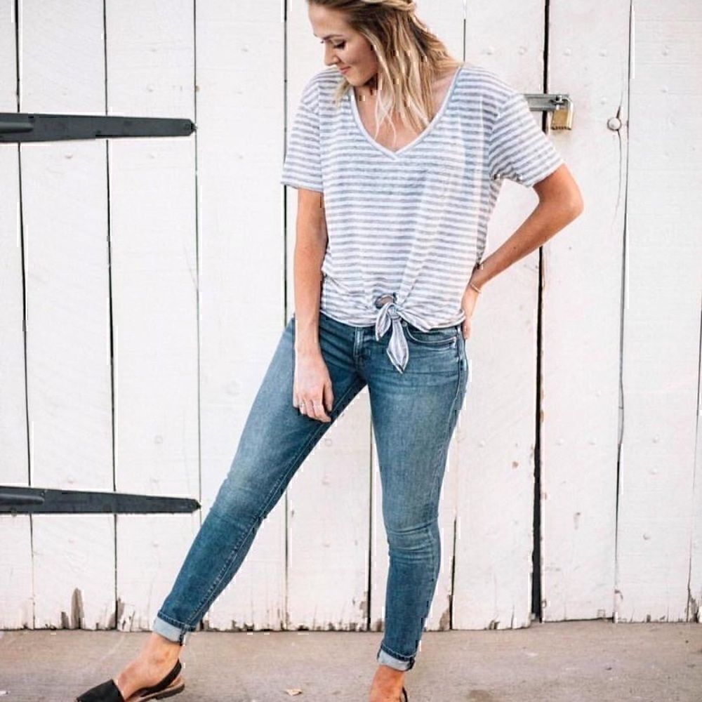 NWT LAmade Tori  Tee Tie  Linen Crop Small